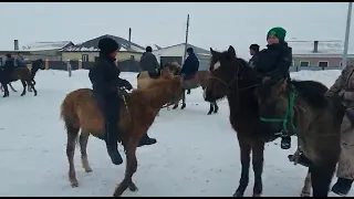 Ауылда Бәйге Жабағы жарыс.