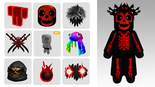 OMG! THE BEST BLACK AND RED FREE LIMITED ITEMS ROBLOX 2024