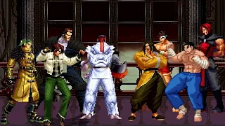 [KOF Mugen] Memorial | Cyborgs vs Martial Arts Team [ 4vs4 ]