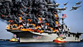 Today, Iran and the Houthis attacked the largest US aircraft carrier in the Red Sea!