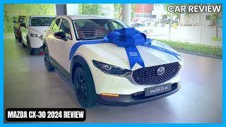 2024 Mazda CX-30 Visual Review | Elegant White Color | Car Enthusiast Must-See! 🚗