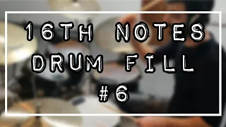 16th notes drum fill #6 | Drum lesson - Ariel Kasif