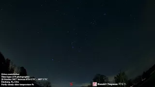 Orion Constellation 20 October 2017