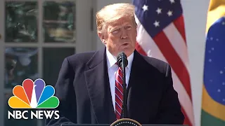 Watch Live: President Donald Trump Holds News Conference With Brazilian President | NBC News