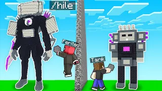 YAPI KAPIŞMALARINDA UPGRADED TITAN TV MAN İLE TROLLEDİM - Minecraft