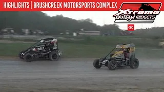 Xtreme Outlaw Midget Series | Brushcreek Motorsports Complex | July 30, 2023 | HIGHLIGHTS