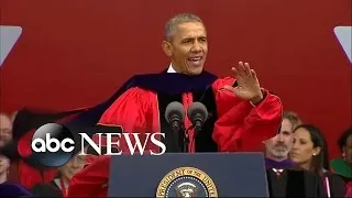 Obama Commencement Speech | POTUS Targets Trump Campaign Proposals