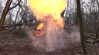 Алюминиевый флеш  и мука  (1000FPS) / Aluminum flash powder and wheat flour