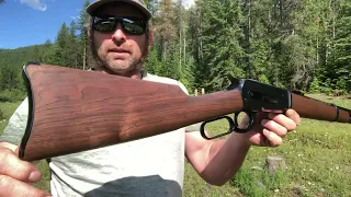 ✅out saddle ring carbine model 1886 Winchester 45-70 cal with 22 inch barrel shootin steel #youtube