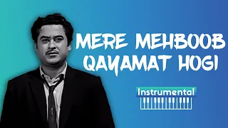 Mere Mehboob Qayamat Hogi Instrumental | Kishore Kumar | 90's instrumental song | (Cover) | Karaoke