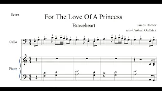 For The Love Of A Princess (Braveheart) PDF - Cello + Piano