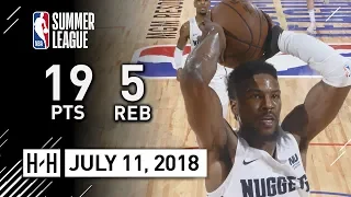 Malik Beasley Full Highlights vs Raptors (2018.07.11) NBA Summer League - 19 Pts, 5 Reb