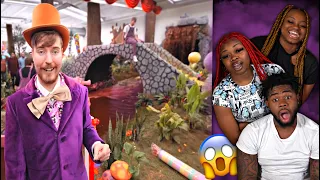 I Built Willy Wonka's Chocolate Factory! | REACTION