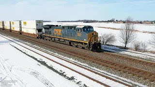 CSX 7024 Bremen, IN 2/4/2023 Train I-016