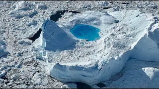The most active glacier in the world ! Jakobshavn Glacier, Greenland: Amazing Planet (4K) 2023