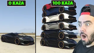 HER KAZA YAPTIĞIMDA ARABAM DAHA DA UZUYOR - GTA 5 MODS