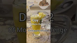 Pineapple Mojito Drinks #shorts | Summer Mocktail Recipe #mojito #challenge