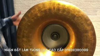 Phối Ghép Loa Kèn Sơn Mài Dát Vàng (OPPO 205 + Amply Đèn EL84 DIY)