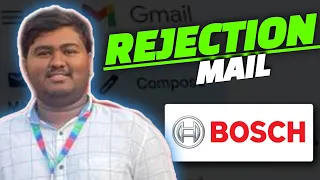 bosch interview experience | rejection mail  #bosch