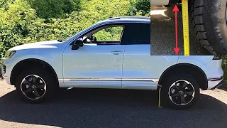 VW Touareg 7P 3.0 TDI (262 hp) AIR SUSPENSION - How high the ground clearance is?