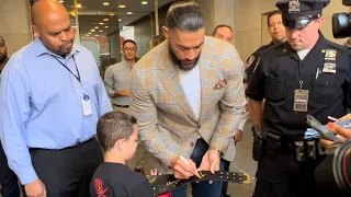 He Reigns Supreme: WWE Wrestling Superstar Roman Reigns Spotted Leaving the Today Show in NYC