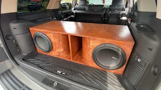 IMPRESSIVE 2 12S BOX SOUNDS GOOD ON 2,000 WATTS!