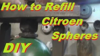 DIY How To Refill Citroen Xantia [ BX XM C5 ] Shock Absorber Spheres , Sphere Recharging .