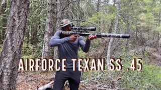 Airforce Texan SS .45 short review + food shortages thoughts #airgun #hunting #prepping