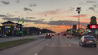 Kissimmee Florida Relaxing Sunset Drive