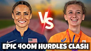 Sydney McLaughlin vs Femke Bol 400m Hurdles Battle | Brussels Diamond League | Track And Field 2023