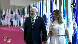 G20 Summit: Brazilian President Luiz Inácio Lula da Silva arrives at Bharat Mandapam in Delhi