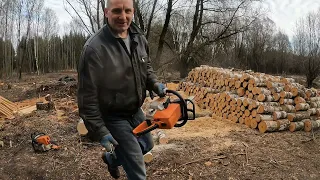 Как напилить дрова в размер. Мой способ