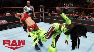 WWE 2K20 RAW NAOMI VS CARMELLA IF CARMELLA WIN SHE BATTLE VS CHARLOTTE FLAIR ON SMACKDOWN