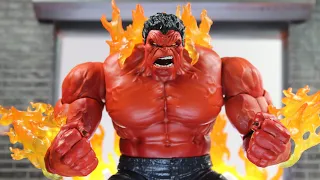 MARVEL LEGENDS RED HULK (TARGET EXCLUSIVE) ACTION FIGURE REVIEW