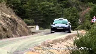 Robert Kubica testing Ford Fiesta WRC for Rallye de Monte Carlo