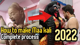 How to make Maa kali || 2022 complete process Jhansi || By Akash Sahu