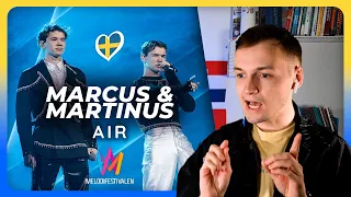 My Winner for Sweden? I reacted to "AIR" by Marcus & Martinus | Melodifestivalen 2023 | Sweden