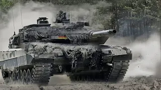 Horrifying Moment, Dozens of Russian T-90SM Tanks, Destroyed by German LEOPARDS in Crimea