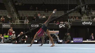 Kiran Mandava - Floor Exercise - 2023 Xfinity U.S. Championships - Junior Men - Day 2