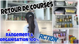 GROS RETOUR DE COURSES DU MOIS // RANGEMENT ET ORGANISATION 100%ACTION