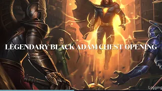 MAXING OUT LEGENDARY RULER OF KAHNDAQ (ROK) BLACK ADAM WITH CHESTS | INJUSTICE 2 MOBILE