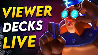 Playing Viewer Decks LIVE in Clash Royale!