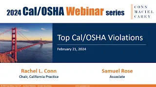 Top Cal OSHA Violations