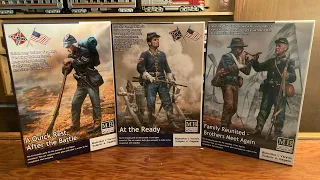 American Civil War 1/35 Masterbox series, a look inside the box