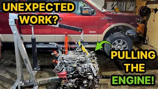 Pulling The Engine | Rebuilding a TRASHED 2014 EcoBoost F150 Part 1!
