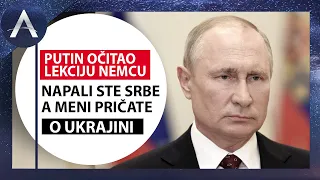 PUTIN OČITAO LEKCIJU NEMCU: NAPALI STE SRBE, A MENI PRIČATE O UKRAJINI