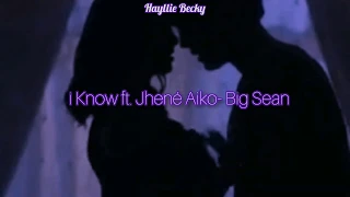 i Know ft. Jhené Aiko.—⍣ Big Sean  (SLOWED)