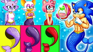 Who is Sonic's Mermaid Girlfriend? - Don't Choose Wrong Challenge - Sonic the Hedgehog 2 Animation