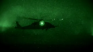 U.S. and Norwegian IRAQ Coalition UH-60 Blackhawk MEDEVAC Flights and Night Live-Fire Exercise