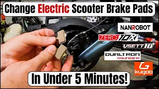 How To Change Electric Scooter Brake Pads In Under 5 Minutes!